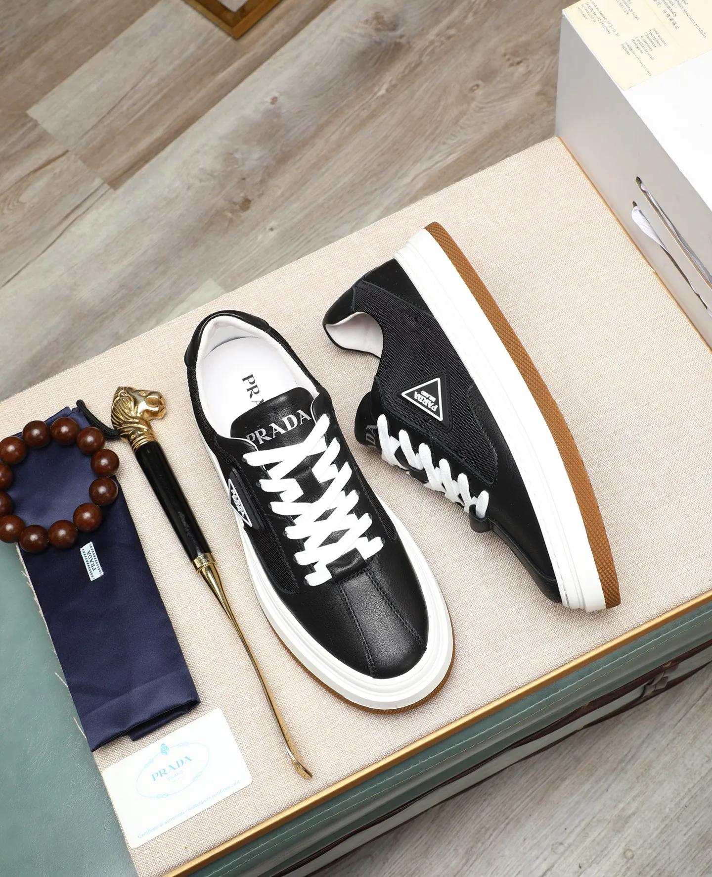 Men's shoes 💰440 🌹🌹[PRADA—Prada] 2025 latest model 🙈original replica! 👟👟👟Available here. The workmanship is top-notch. The upper is made from Italy. 🇮🇹Imported first-layer cowhide. ❗️Breathable genuine leather lining @Suitable for travel. The original version has an enlarged engraved sole, making it suitable for all kinds of travels, showing low-key luxury. Let quality speak for itself. Color: Size: 38-45